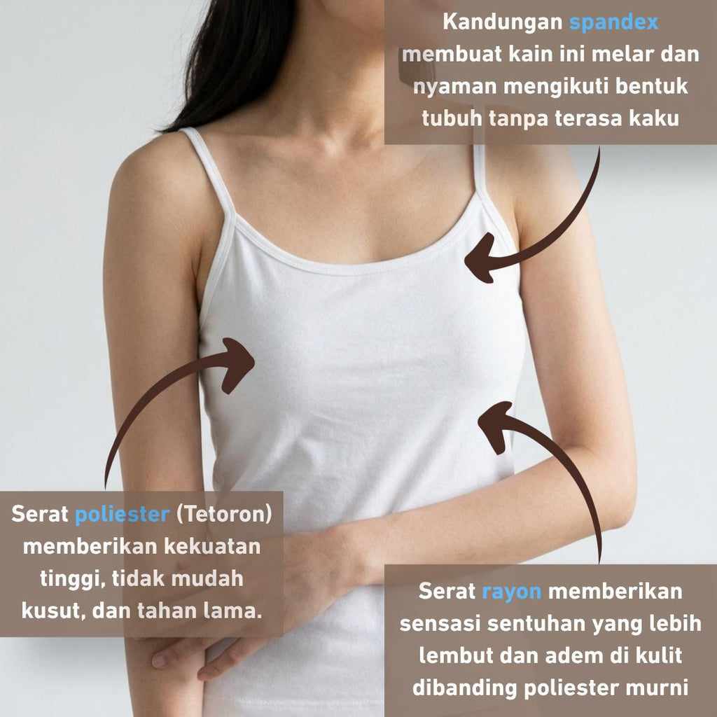Singlet Tank Top (No Bra Pad)